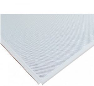 Кассета потолочная Prof Line Т24 (Т-15) ОС 595х595 мм белая матовая с перф.1,8мм