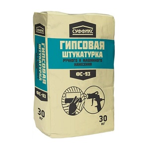 Штукатурка гипсовая Суффикс ФС-93, 25 кг