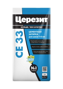 Затирка Церезит CE 33 серая, 5 кг