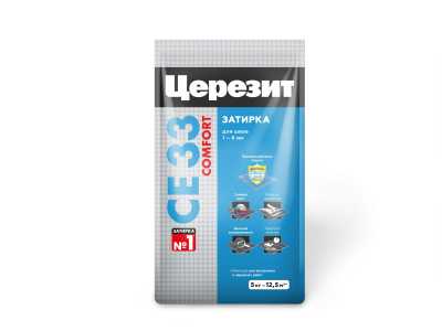 Затирка Церезит CE 33 белая, 5 кг